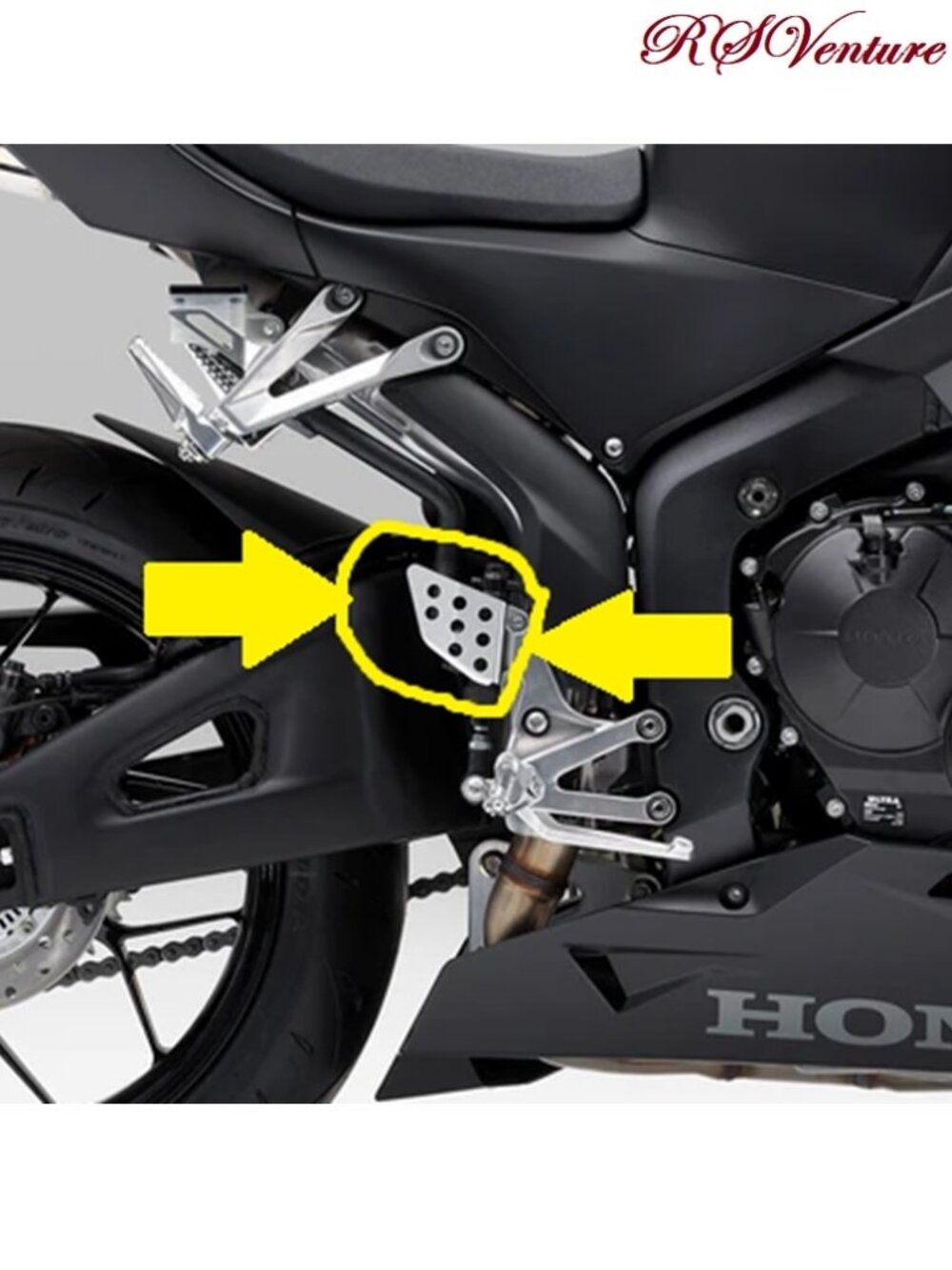 Honda CBR600RR Right Side Rider's Step Guard - Picture 4 of 4